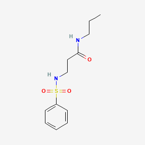 N~3~-(phenylsulfonyl)-N~1~-propyl-beta-alaninamide