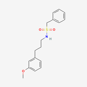 N-[3-(3-methoxyphenyl)propyl]-1-phenylmethanesulfonamide