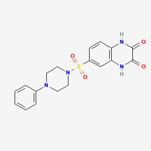 6-[(4-phenyl-1-piperazinyl)sulfonyl]-1,4-dihydro-2,3-quinoxalinedione