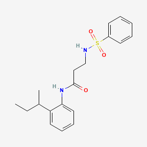 N~1~-(2-sec-butylphenyl)-N~3~-(phenylsulfonyl)-beta-alaninamide