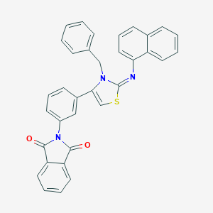 2-{3-[3-benzyl-2-(1-naphthylimino)-2,3-dihydro-1,3-thiazol-4-yl]phenyl}-1H-isoindole-1,3(2H)-dione