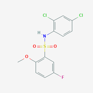 N-(2,4-dichlorophenyl)-5-fluoro-2-methoxybenzenesulfonamide