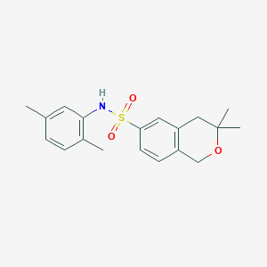 N-(2,5-dimethylphenyl)-3,3-dimethyl-3,4-dihydro-1H-isochromene-6-sulfonamide