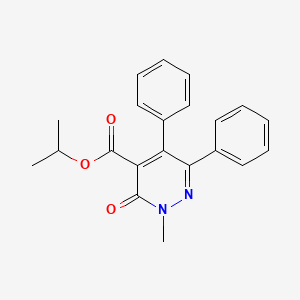 molecular formula C21H20N2O3 B4450747 isopropyl 2-methyl-3-oxo-5,6-diphenyl-2,3-dihydro-4-pyridazinecarboxylate 