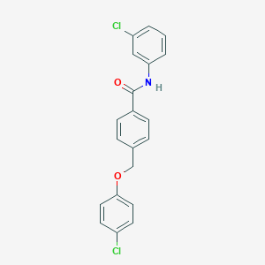 molecular formula C20H15Cl2NO2 B445076 4-[(4-chlorophenoxy)methyl]-N-(3-chlorophenyl)benzamide 