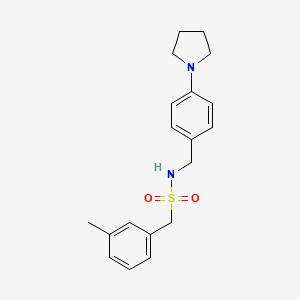 1-(3-methylphenyl)-N-[4-(1-pyrrolidinyl)benzyl]methanesulfonamide