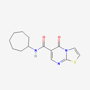 N-cycloheptyl-5-oxo-5H-[1,3]thiazolo[3,2-a]pyrimidine-6-carboxamide