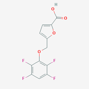 molecular formula C12H6F4O4 B445080 5-[(2,3,5,6-Tetrafluorophenoxy)methyl]-2-furoic acid CAS No. 406470-51-7