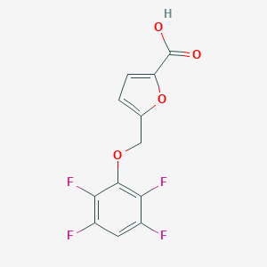 molecular formula C12H6F4O4 B445080 5-[(2,3,5,6-四氟苯氧基)甲基]-2-呋喃甲酸 CAS No. 406470-51-7