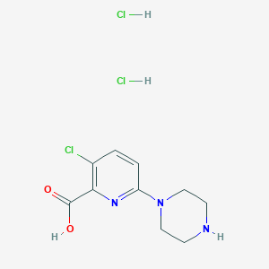 3-chloro-6-(1-piperazinyl)-2-pyridinecarboxylic acid dihydrochloride