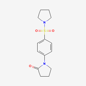 1-[4-(1-pyrrolidinylsulfonyl)phenyl]-2-pyrrolidinone