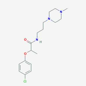 molecular formula C17H26ClN3O2 B4450865 2-(4-chlorophenoxy)-N-[3-(4-methyl-1-piperazinyl)propyl]propanamide 