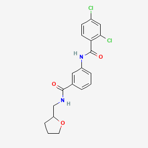 2,4-dichloro-N-(3-{[(tetrahydro-2-furanylmethyl)amino]carbonyl}phenyl)benzamide