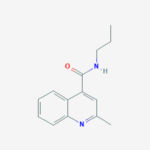 molecular formula C14H16N2O B4450902 2-methyl-N-propyl-4-quinolinecarboxamide 