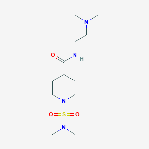 molecular formula C12H26N4O3S B4450909 N-[2-(dimethylamino)ethyl]-1-[(dimethylamino)sulfonyl]-4-piperidinecarboxamide 