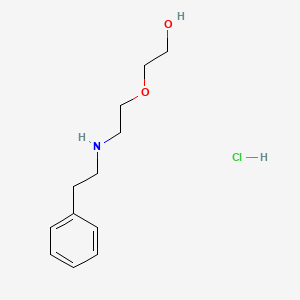 molecular formula C12H20ClNO2 B4450917 2-{2-[(2-phenylethyl)amino]ethoxy}ethanol hydrochloride 