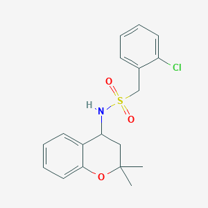 1-(2-chlorophenyl)-N-(2,2-dimethyl-3,4-dihydro-2H-chromen-4-yl)methanesulfonamide