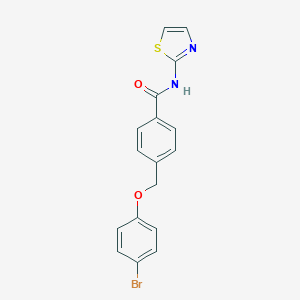 molecular formula C17H13BrN2O2S B445095 4-[(4-bromophenoxy)methyl]-N-(1,3-thiazol-2-yl)benzamide 
