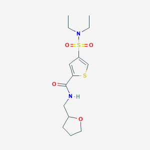 4-[(diethylamino)sulfonyl]-N-(tetrahydro-2-furanylmethyl)-2-thiophenecarboxamide