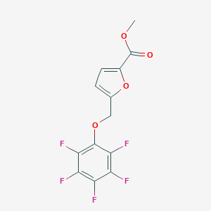 molecular formula C13H7F5O4 B445097 Methyl 5-[(pentafluorophenoxy)methyl]-2-furoate CAS No. 402600-23-1