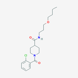 N-(3-butoxypropyl)-1-(2-chlorobenzoyl)-4-piperidinecarboxamide