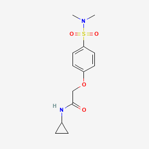 N-cyclopropyl-2-{4-[(dimethylamino)sulfonyl]phenoxy}acetamide