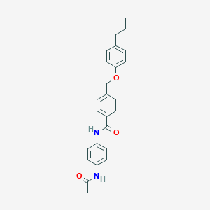 N-[4-(acetylamino)phenyl]-4-[(4-propylphenoxy)methyl]benzamide