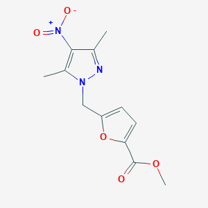 5-(3,5-Dimethyl-4-nitro-pyrazol-1-ylmethyl)-furan-2-carboxylic acid methyl ester