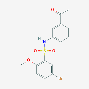 N-(3-acetylphenyl)-5-bromo-2-methoxybenzenesulfonamide