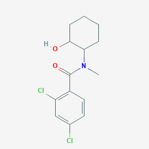 molecular formula C14H17Cl2NO2 B4451112 2,4-dichloro-N-(2-hydroxycyclohexyl)-N-methylbenzamide 