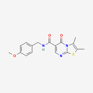 N-(4-methoxybenzyl)-2,3-dimethyl-5-oxo-5H-[1,3]thiazolo[3,2-a]pyrimidine-6-carboxamide