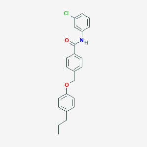 molecular formula C23H22ClNO2 B445116 N-(3-chlorophenyl)-4-[(4-propylphenoxy)methyl]benzamide 