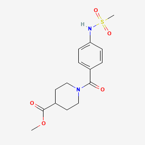 methyl 1-{4-[(methylsulfonyl)amino]benzoyl}-4-piperidinecarboxylate