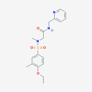 N~2~-[(4-ethoxy-3-methylphenyl)sulfonyl]-N~2~-methyl-N~1~-(2-pyridinylmethyl)glycinamide