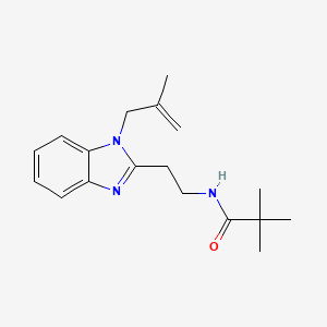 2,2-dimethyl-N-{2-[1-(2-methyl-2-propen-1-yl)-1H-benzimidazol-2-yl]ethyl}propanamide