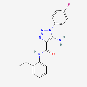 5-amino-N-(2-ethylphenyl)-1-(4-fluorophenyl)-1H-1,2,3-triazole-4-carboxamide