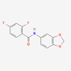 N-1,3-benzodioxol-5-yl-2,4-difluorobenzamide