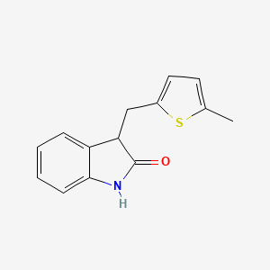 3-[(5-methyl-2-thienyl)methyl]-1,3-dihydro-2H-indol-2-one