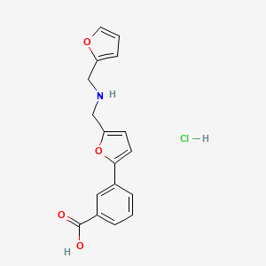 3-(5-{[(2-furylmethyl)amino]methyl}-2-furyl)benzoic acid hydrochloride