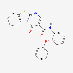 4-oxo-N-(2-phenoxyphenyl)-6,7,8,9-tetrahydro-4H-pyrimido[2,1-b][1,3]benzothiazole-3-carboxamide