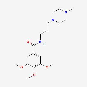 3,4,5-trimethoxy-N-[3-(4-methyl-1-piperazinyl)propyl]benzamide