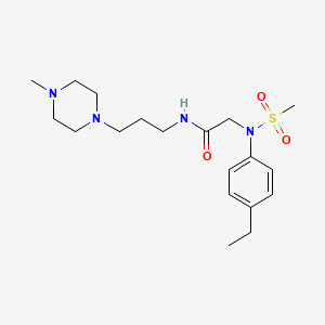 N~2~-(4-ethylphenyl)-N~1~-[3-(4-methyl-1-piperazinyl)propyl]-N~2~-(methylsulfonyl)glycinamide