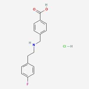 4-({[2-(4-fluorophenyl)ethyl]amino}methyl)benzoic acid hydrochloride