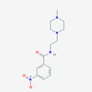 N-[2-(4-methyl-1-piperazinyl)ethyl]-3-nitrobenzamide