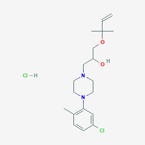 1-[4-(5-chloro-2-methylphenyl)-1-piperazinyl]-3-[(1,1-dimethyl-2-propen-1-yl)oxy]-2-propanol hydrochloride