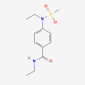 N-ethyl-4-[ethyl(methylsulfonyl)amino]benzamide