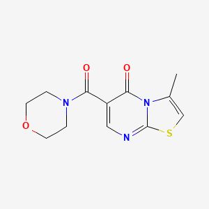 3-methyl-6-(4-morpholinylcarbonyl)-5H-[1,3]thiazolo[3,2-a]pyrimidin-5-one