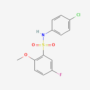 N-(4-chlorophenyl)-5-fluoro-2-methoxybenzenesulfonamide