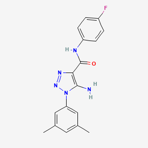 5-amino-1-(3,5-dimethylphenyl)-N-(4-fluorophenyl)-1H-1,2,3-triazole-4-carboxamide