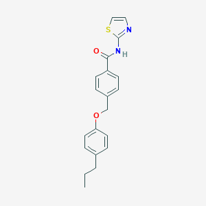 molecular formula C20H20N2O2S B445147 4-[(4-propylphenoxy)methyl]-N-(1,3-thiazol-2-yl)benzamide 